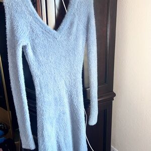 Abercrombie & Fitch Soft Blue Long Sleeve Dress